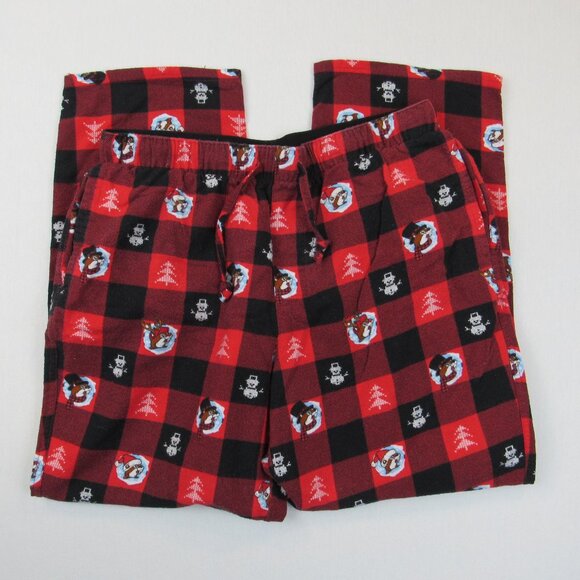 Buc-ee's Pj's Pants Unisex Size Small Red Plaid Christmas Holiday Pajama Bottoms - Picture 1 of 9